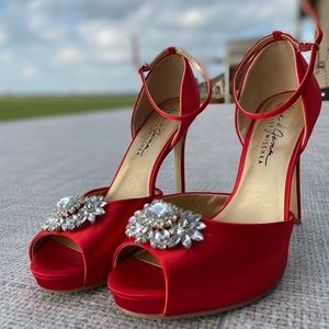 Badgley & Mischka Red Heels